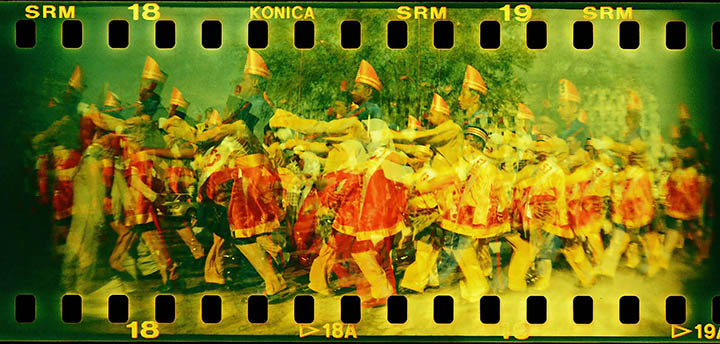 Máy ảnh Lomo Vintage Wide Răng Máy ảnh toàn cảnh Sprocket Rocket Orange!