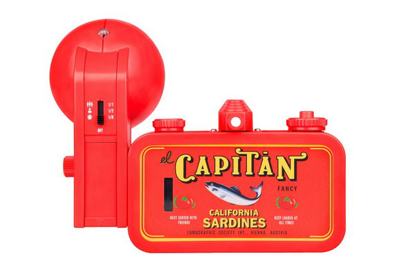 Vintage Lomo Film Camera Phiên bản đầu tiên LaSardina Red Capitan Cà chua Sardine đóng hộp