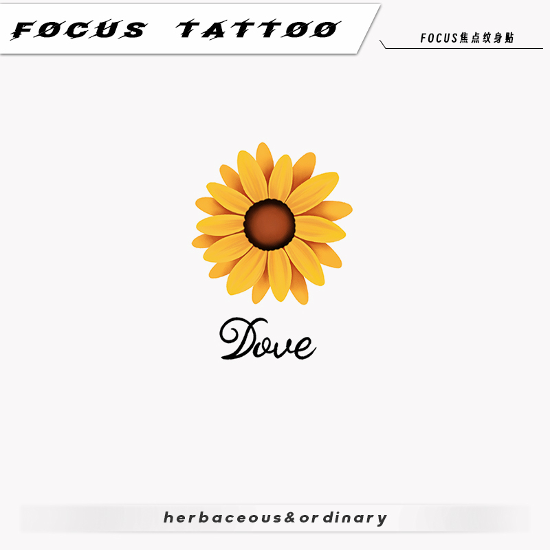 Beautiful Sunflower Temporary Tattoo Stickers for Arms and Ankles, Washable, Colorful, Waterproof and Long-Lasting for Women
