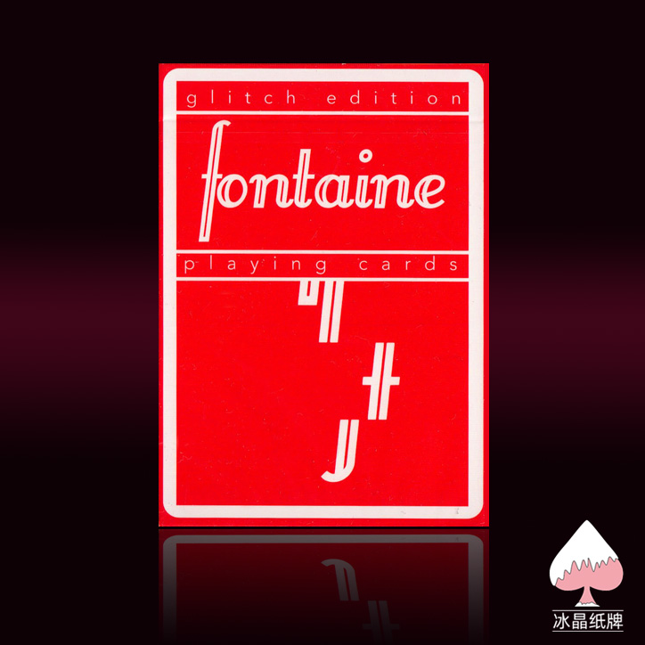 Fontaine Fontaine's future blind box glitch error red and wrong floral card playing cards