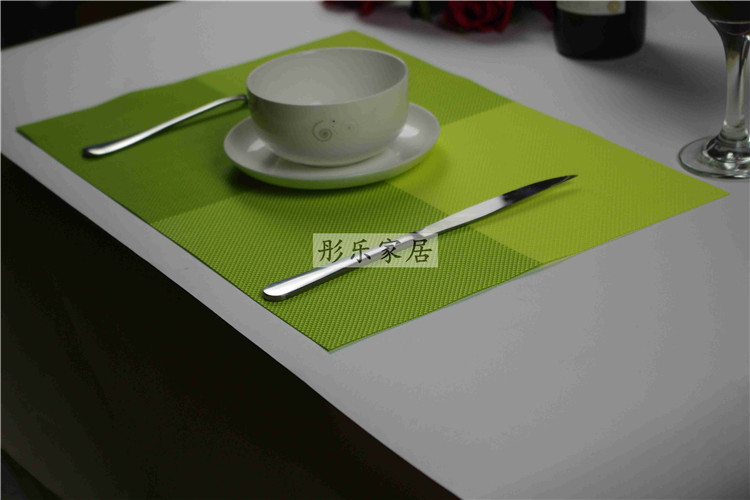 Châu Âu mục vụ cao cấp PVC chống trượt phương Tây mat sinh viên dao kéo mat bát pad cách nhiệt pad lĩnh vực từ placemat