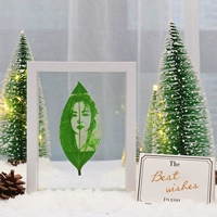 Резной защитный амулет, белая фоторамка