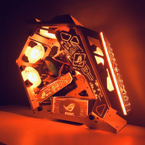 Core i7 eat chicken computer desktop full set of water-cooled gaming host high with Internet cafe machine high-end assembly game type