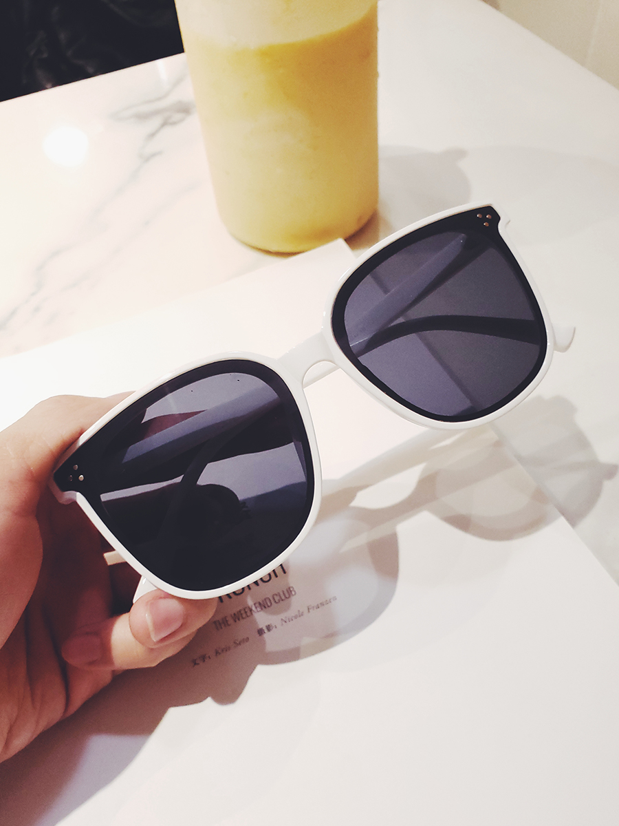 Korean version sunglasses female tide big face net red all-match thin star with polarized sunglasses glasses men anti-UV