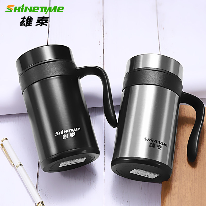 Xiongtai insulated cup XTB2-50 large capacity 500ml with tea compartment office cup 304 stainless steel men and women's water glass