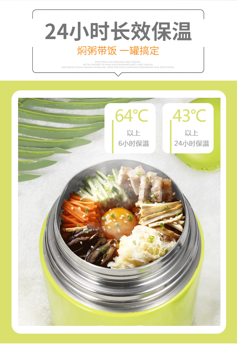 Xiongtai 焖 nồi cháo với cơm hộp cách nhiệt dài bằng thép không gỉ 304 nồi cách nhiệt nồi nòng - Hộp cơm điện sưởi ấm hộp com cắm điện