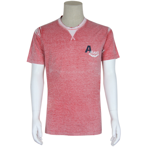 Special 350-A J summer loaded men's washed to render pure cotton short sleeve T-shirt