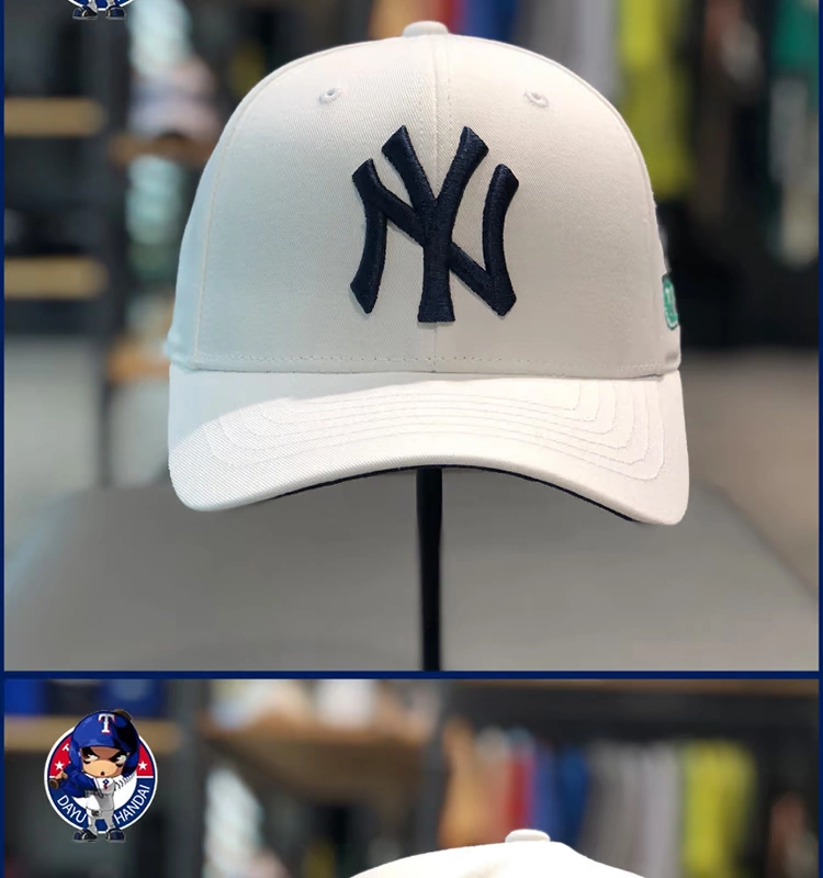 MLB hat couple phim hoạt hình thêu chó đích thực 19 mũ Yankees NY mới in mũ bóng chày hoang dã - Bóng chày