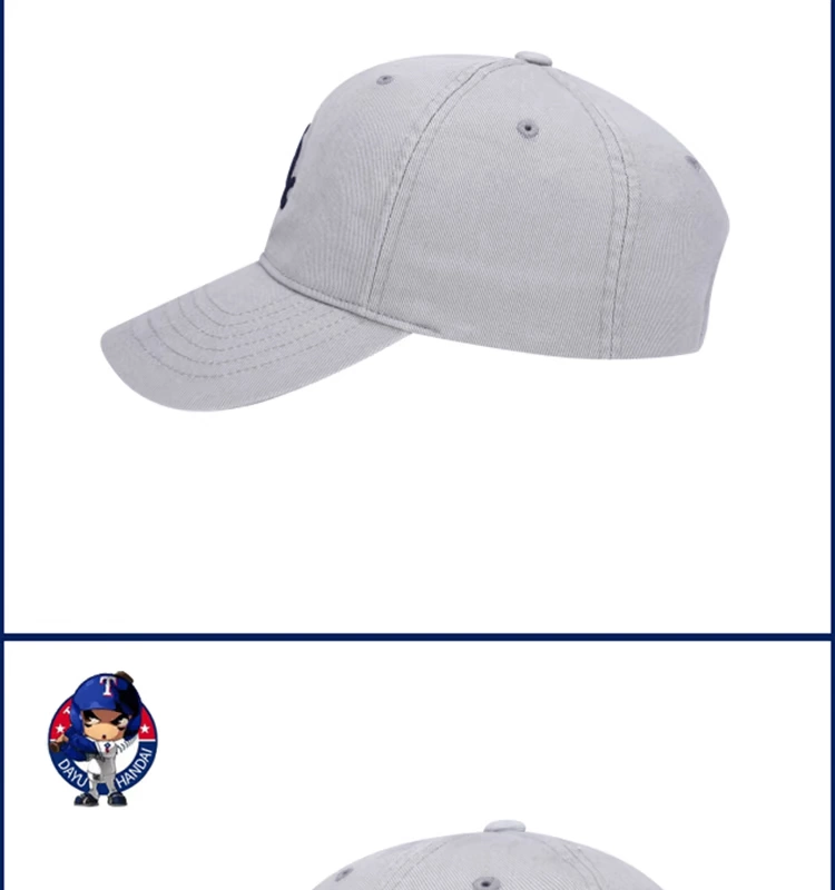 MLB mềm mũ bóng chày nam mát mẻ đẹp trai đích thực Yankee NY thêu nhỏ tiêu chuẩn giản dị mũ hoang dã nữ điều chỉnh - Bóng chày