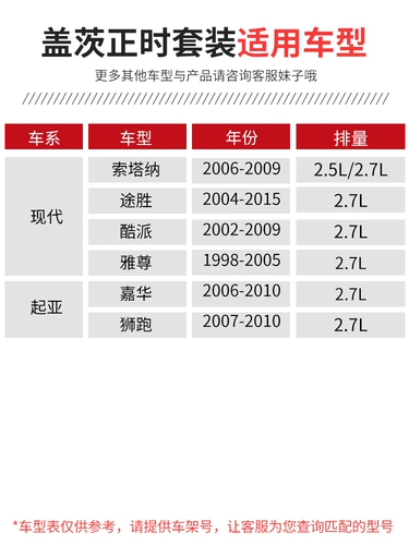 Комплект натяжителя ремня ГРМ Hyundai Sonata Tucson Coolpad Azera Kia Sportage Jiahua 72077219