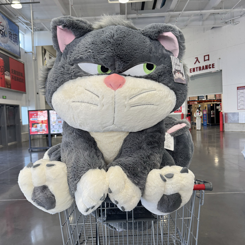 Costco Disney Large Lucifer Doll 80cm Includes Cute Blanket Nap Blanket Air Conditioning Blanket