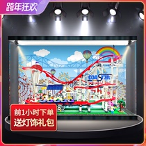 Acrylic dust box for LEGO 10261 large roller coaster display model toy transparent