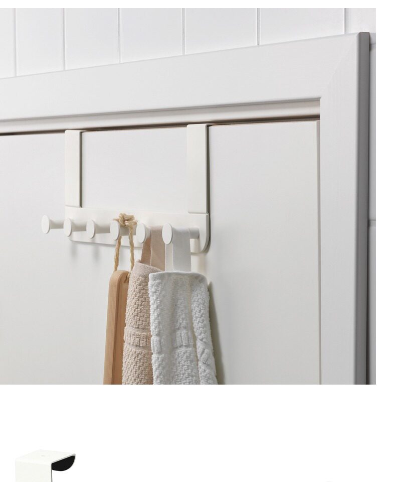 Металлические стойки 不锈钢门背式五连挂钩无痕门后挂钩房门衣帽钩子房门挂衣钩