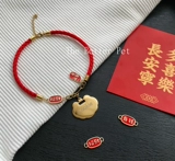 Браслет из красной нити, защитный амулет, праздничнный чокер, ожерелье, аксессуар, делается под заказ, на удачу