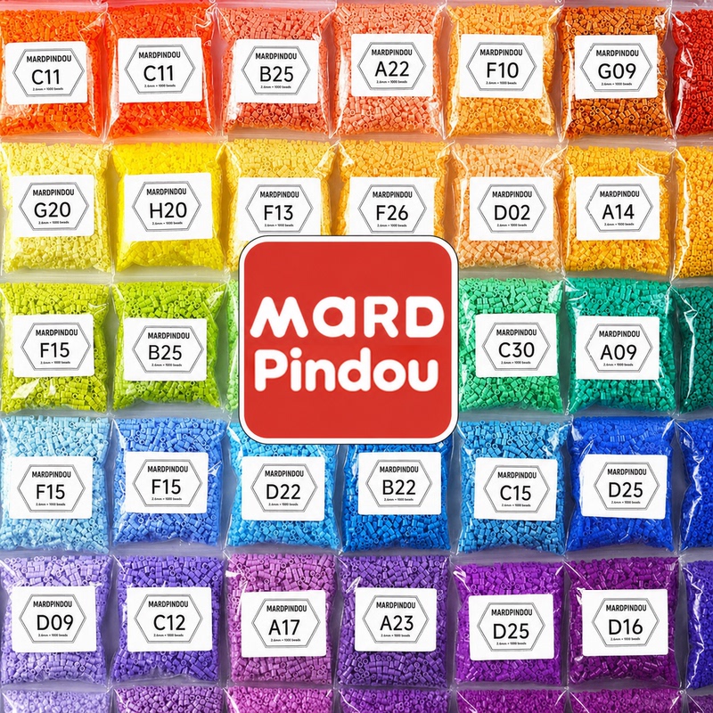 Mardpindou Fusion Bead Refill Pack 221 Colors Complete DIY Craft Material Kit Set Beads