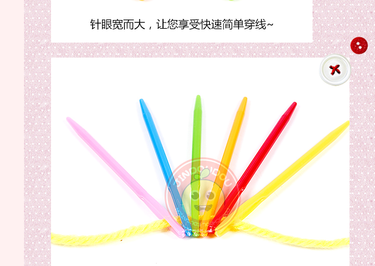 Tự làm công cụ an toàn đan kim áo len len kim khâu nhựa kim dòng kim cashmere nhựa - Công cụ & vật liệu may DIY thước dây may đồ