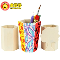 Bút gỗ giữ trống trắng trẻ em handmade tự làm bức tranh graffiti đất sét bông tuyết bùn nghệ thuật sáng tạo thiệp giáng sinh handmade