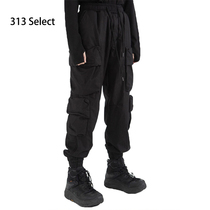 (313 select) homemade Korean Raucohouse niche street punk multi-pocket high waisted overalls