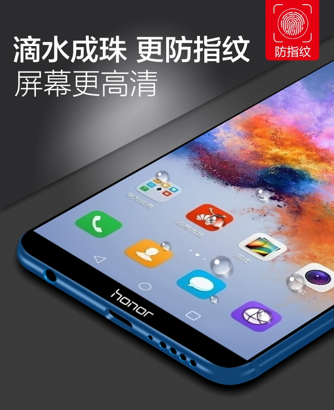 Huawei Glory Chơi 7 7x phim thép thưởng thức toàn màn hình 8e phiên bản trẻ của ban chống làm cứng 7c vỏ điện thoại màu xanh cộng với thả sức đề kháng phim kính chống nổ tất cả-8p Imagine screensaver tôn vinh Hemming - Phụ kiện điện thoại di động