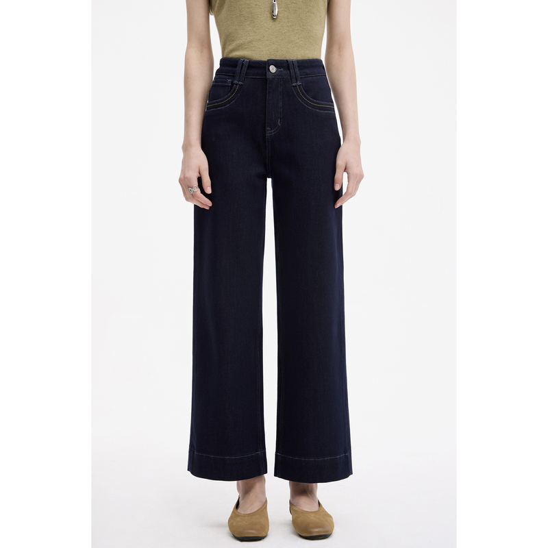 【Elegant Goddess】Loose Flared Jeans for Women 2026 Autumn New Arrival Nine-Point Wide-Leg Pants High-Waisted Bell-Bottom Pants 【Elegant Goddess】Loose Flared Jeans for Women 2026 Autumn New Arrival Nine-Point Wide-Leg Pants High-Waisted Bell-Bottom Pants