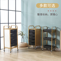  Hair salon special hot dyeing tool car multi-layer shelf Beauty salon armrest cart storage mobile multi-function car