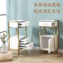  Beauty salon hair salon special tool car Hair salon simple and light luxury net red mirror table cabinet multi-function shelf