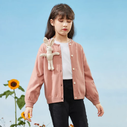 Весенний кардиган, милый детский свитер, подходит для подростков, коллекция 2021