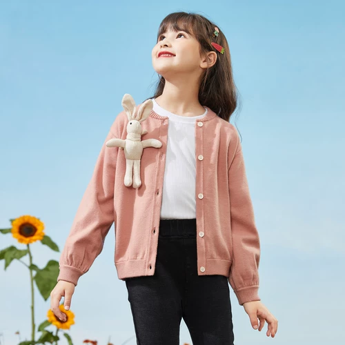 Весенний кардиган, милый детский свитер, подходит для подростков, коллекция 2021