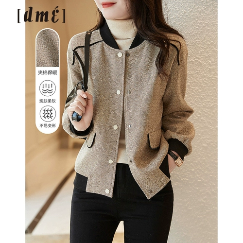 Шерстяное пальто, демисезонная куртка, бейсбольная форма для отдыха, в стиле Шанель