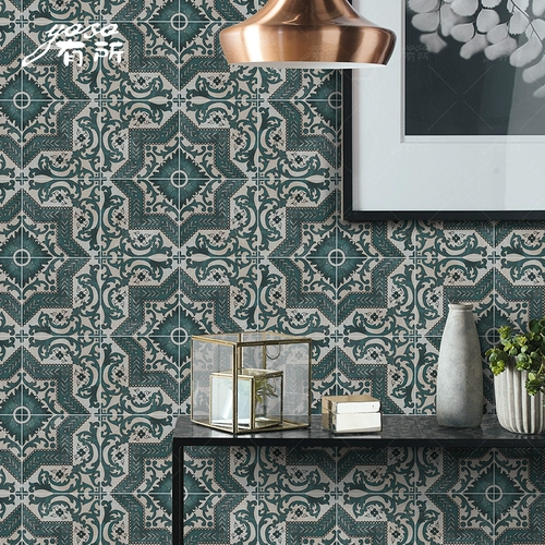 Американская плитка в стиле зеленый ретро -антикварный кирпичный кирпичный кухонный пол плитка по этало