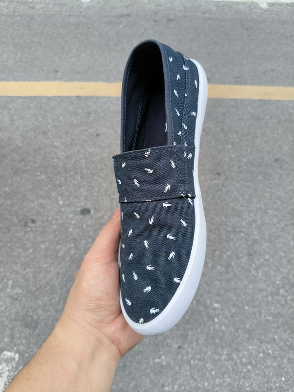 French Crocodile Canvas Shoes for Men and Women, White Shoes for Men, Trendy Shoes, Breathable Non-Slip Casual Shoes for Men