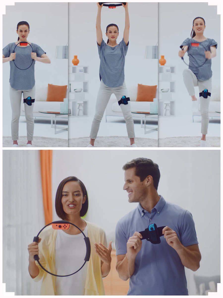 닌텐도 스위치 피트니스 링 NS 게임 피트니스 링 어드벤처 필라테스 링 링 핏