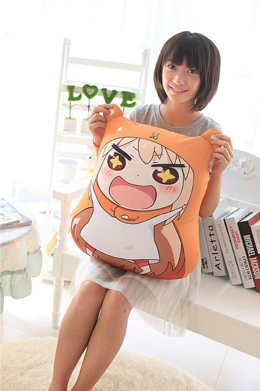 Cô gái khô khan! Nhỏ chôn gối phim hoạt hình anime xung quanh búp bê bọt hạt đồ chơi búp bê đệm khăn tay ấm