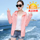 Ice silk sunscreen women's short style 2023 summer new thin section outdoor breathable coat sunscreen clothing women's UV protection