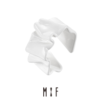 MIF another day Luo Qi series fold silk ring female 2021 new niche design sense straight pattern ring