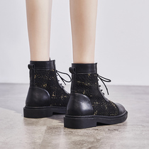 Ingléin Windflat Martin Boots 2021 Autumn Winter New Slim Short Boots Add Suede 100 Hitch Shoes Tide Ins Cool