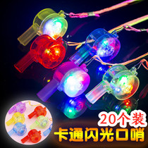 Luminous Mouth Whistle Toy Bassist Props Flash Whistle Ground Stall Source Bar Get-togethers To Play Children Boy Presents