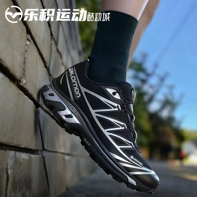 Leji Sports Salomon Xt-6 Black and Gray Liquid Silver Low-Top Outdoor Running Shoes 474506 Leji Sports Salomon Xt-6 Black and Gray Liquid Silver Low-Top Outdoor Running Shoes 474506
