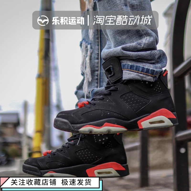 Leji Sports AIR JORDAN 6 AJ6 Black and Red Tall Barrel 19 Reprint Infrared 384664-060