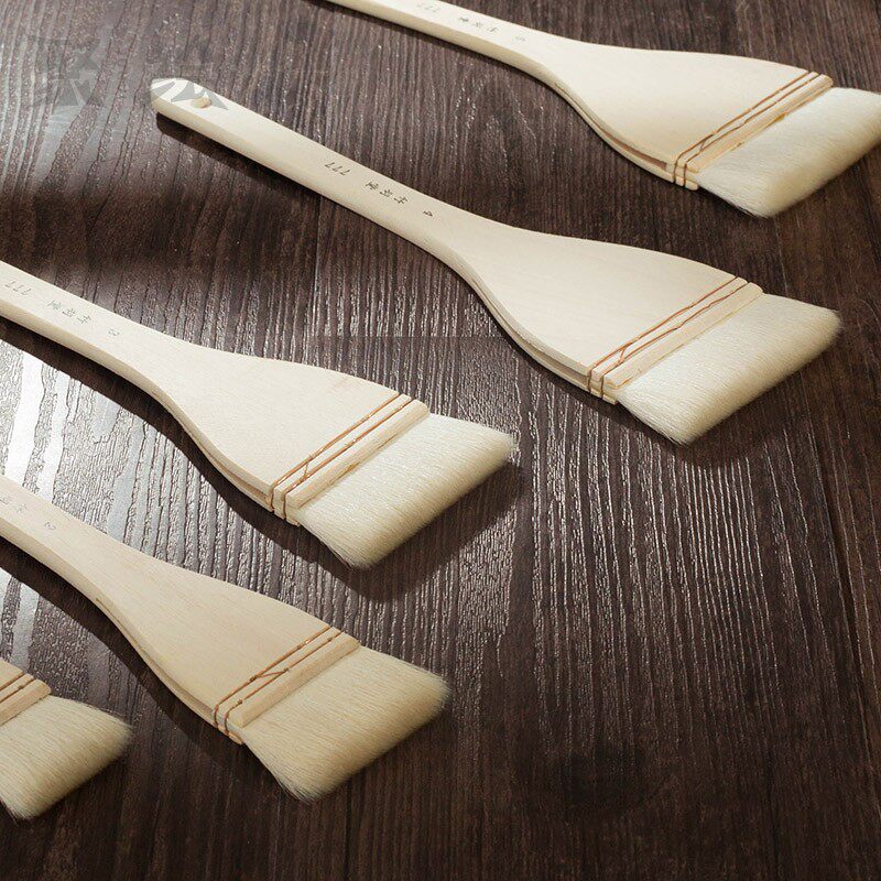 Takehado log wool board brush Rock dressing brush Mounting paper brush Shading brush Paving brush