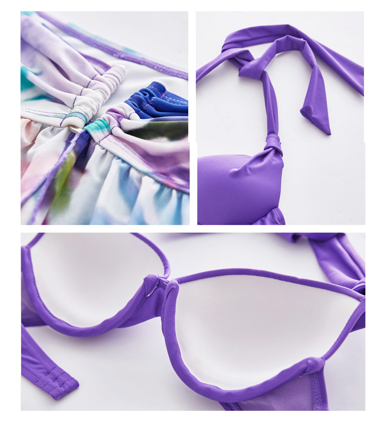 Bộ đồ bơi của phụ nữ Hosa bikini ba mảnh ngực nhỏ tập hợp tấm thép gợi cảm áo tắm nữ bikini - Bộ đồ bơi hai mảnh đồ bơi 2 mảnh đẹp