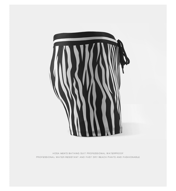 Quần short boxer nam Hosa size lớn Quần bơi mùa xuân nóng bỏng chuyên nghiệp Đồ bơi cạnh tranh thời trang gợi cảm - Nam bơi đầm