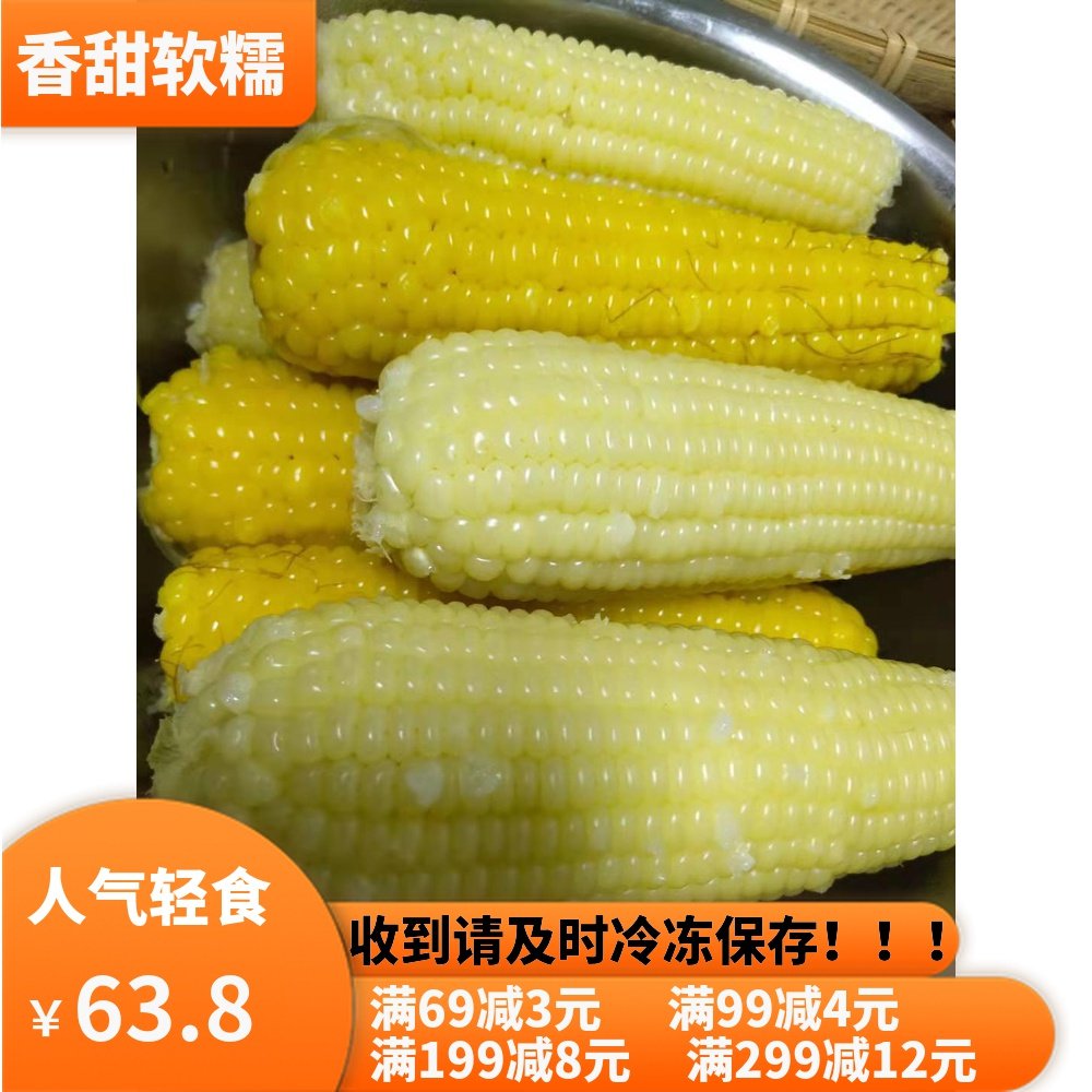 Fresh corn ready-to-eat sweet, soft and waxy Northeast farmhouse sticky corn non-GMO miscellaneous grains snack Nian Xiangyu 16 sticks