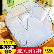 Mông Cổ yurt muỗi 1,5m giường nhà đôi 1,8m mã hóa dày đôi cửa dưới ký túc xá 1,2 m công chúa gió