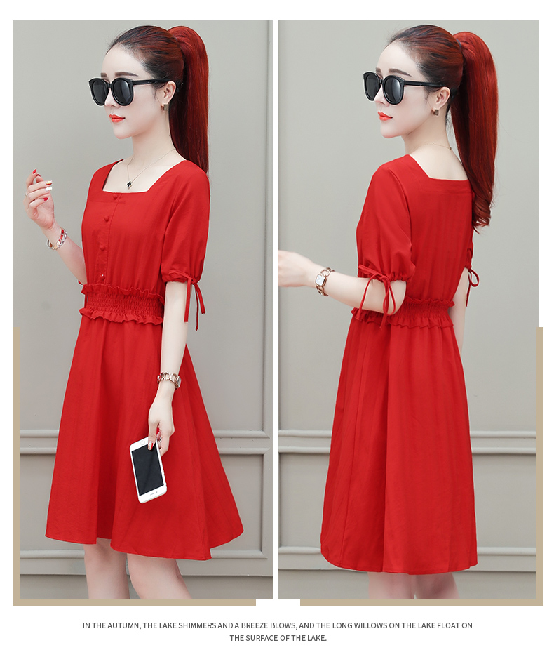 Đầm dự tiệc hè thời trang nữ 2019 nữ mới mùa hè thời tiết khí chất nữ thời trang váy - Váy eo cao váy vặn eo