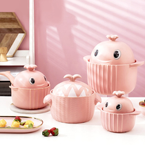 Casserole soup home small whale cute high temperature soup pot gas stove universal ceramic small casserole stew pot
