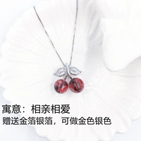 Чистая серебряная вишня два материала для волос плода