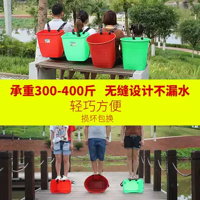 Plastic bamboo basket back frame Non-bamboo woven storage basket Dance props color household plastic back frame Bamboo basket back frame