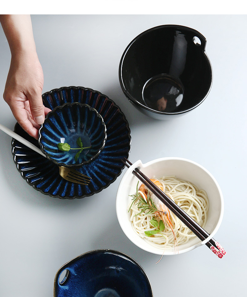 Mystery ideas put chopsticks ears ceramic bowl taste thousand rainbow such use household individuality soup bowl Japanese noodles bowl of restoring ancient ways