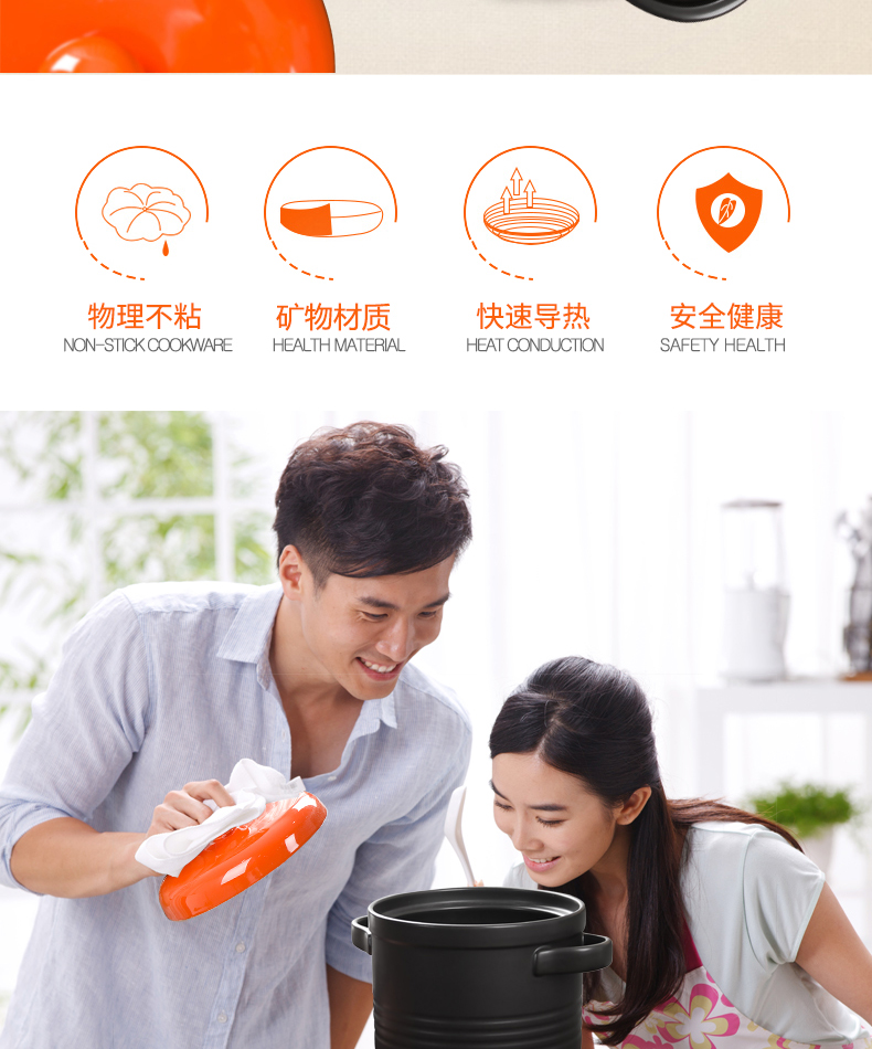 Casserole stew ceramic pot soup curing pot high - temperature flame deep soup pot, high - temperature soup pot stew pot seed stone bowl